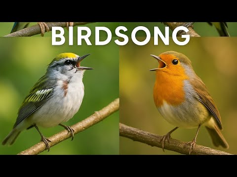 Relaxing Bird Sounds for Sleep, Focus & Calm – Robin, Warbler, Finch | 4K Nature Audio, No Music