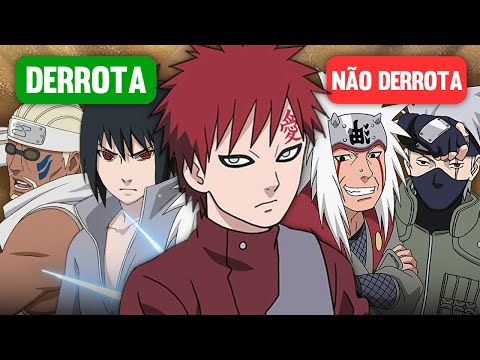 7 NINJAS TEMIDOS QUE DERROTAM O GAARA E 7 QUE NÃO DERROTAM | ft Super Geek Verso