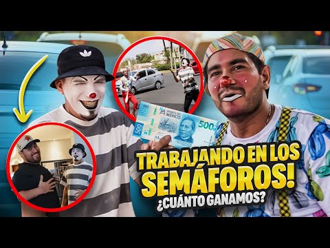 TRABAJAMOS DE PAYASOS EN UN SEMÁFORO 🤡🚦