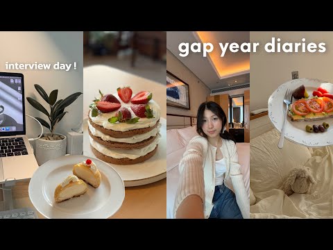 gap year vlog | interview day🫢, baking and family time