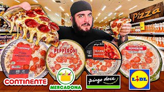 PROVEI TODAS as PIZZAS do Mercadona, LIDL, Pingo Doce e Continente - QUAL é a MELHOR?