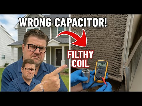 AC Not Cooling? HVAC Tech Finds WRONG Capacitor & Filthy Coil Sabotaging System
