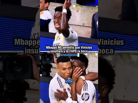 Mbappé NO permitió que Vinicius insultara y le TAPÓ la boca brutalmente...