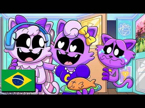 A MÃE do CATNAP AMA sua IRMÃ YOUTUBER mais do que ELE! - Poppy Playtime Animação