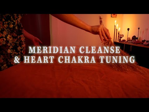 ASMR 3D Sound Energy Work Session | Clearing Energy Meridians & Heart Chakra Activation