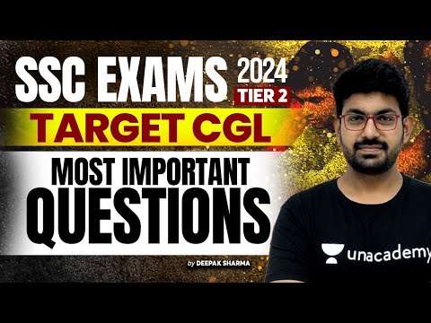 SSC CGL Tier 2 I SSC CGL 2024 I SSC GK/GS I Most Important Question I By Deepak Sharma