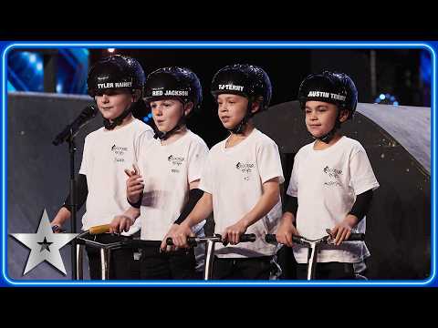 Little Scooter Boys are DAREDEVILS! | Unforgettable Audition | Britain's Got Talent