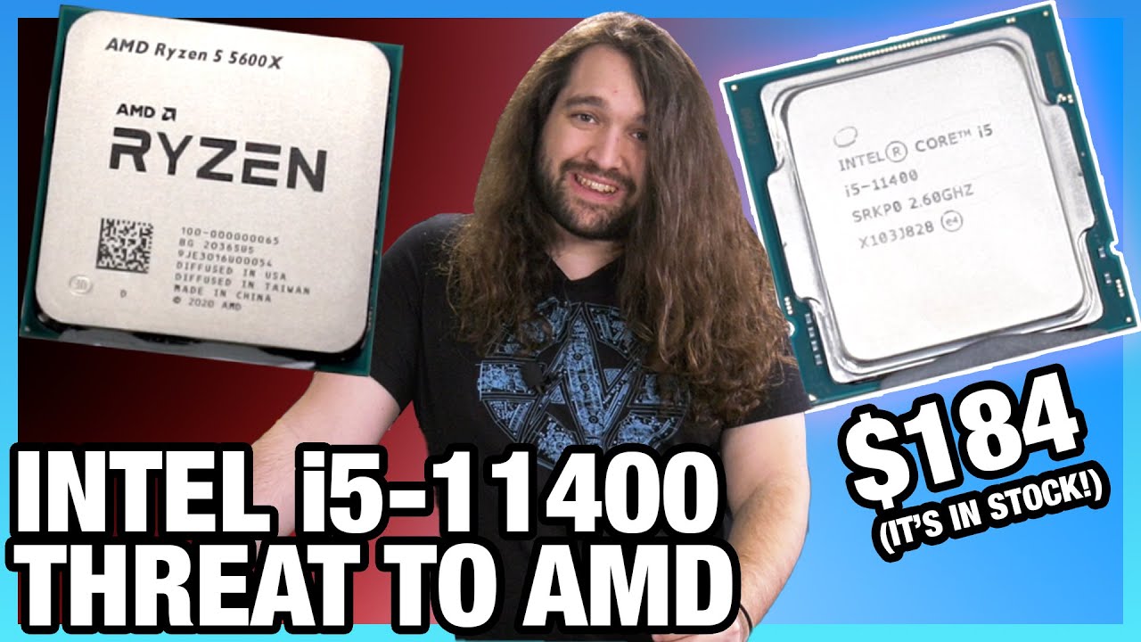 184 Threat to AMD: Intel i5-11400 CPU Review & Benchmarks vs. R5 3600, 5600X, 11600K