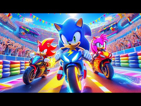 SONIC x AMY GENERATIONS The Ultimate Motor Race!! - Funny Story - Sonic The Hedgehog 3 Animation