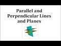 Identifying Planes and Lines
