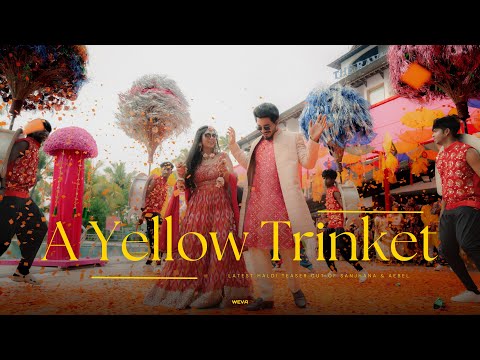 A Yellow Trinket | Latest Haldi Teaser Cut of Sanjhana & Aebel at The Leela Ashtamudi A Raviz Hotel