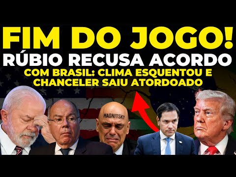 🚨FIM DO JOGO! Marco Rubio RECUSA acordo com Brasil e cobra VIEIRA sobre as ações de Moraes!
