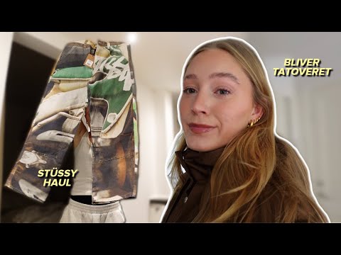 MORGENLØB, STÜSSY HAUL & BLIVER TATOVERET *vlog*