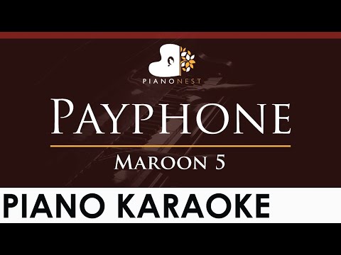 Maroon 5 – Payphone – HIGHER Key (Piano Karaoke Instrumental)