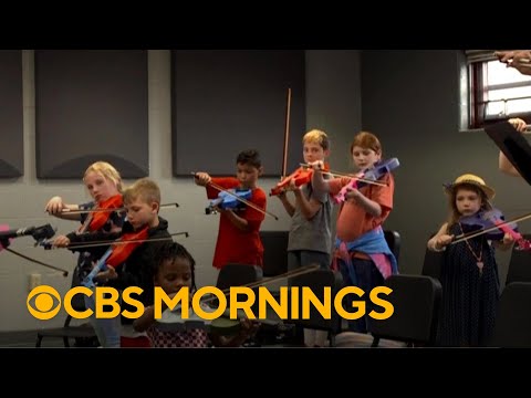 YouTube video thumbnail: Pennsylvania Superintendent Makes Violins for Students to Cut School Costs