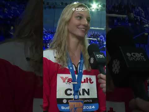 The exact moment Summer McIntosh found out she won the Canadian Athlete Of The Year Award