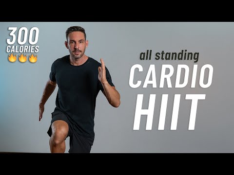 20 MIN CARDIO HIIT WORKOUT - ALL STANDING -  No Squats or Lunges