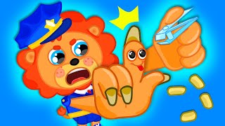 Lion Family | Trim Your Nails  Good Habits - Safety Rules for Kids | Cartoon for Kids