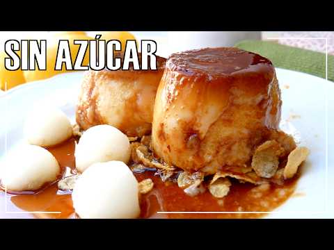 El FLAN de MELÓN SIN HORNO más FÁCIL y Delicioso (SIN AZÚCAR)