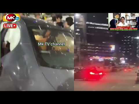 🔴late at night with rash drivingA scene of luxury cars at Nilofar Cafe in Hitech City, Hyderabad.