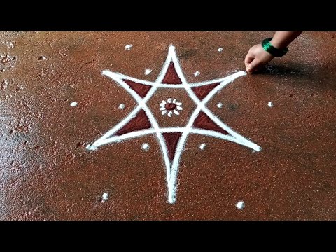 Aani madham simple rangoli🌹//5*3 Beautiful rangoli 🌹//aadivelli special kolam🌹// creative rangoli