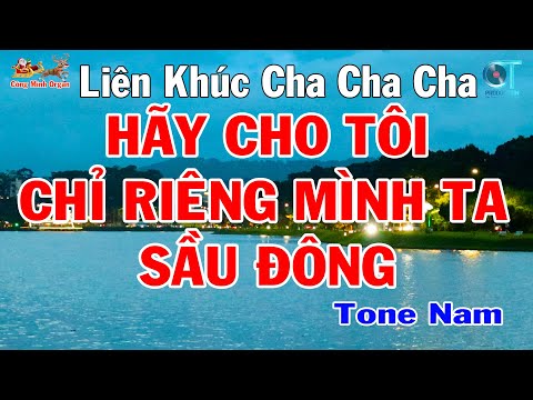 Karaoke Liên Khúc Hãy Cho Tôi – Chỉ Riêng Mình Ta – Sầu Đông | Nhạc Sống Cha Cha Cha