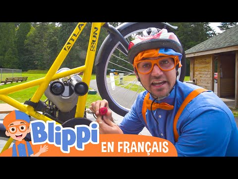Blippi visite et découvre la ville sur un vélo | Blippi en français | Vidéos éducatives pour enfants