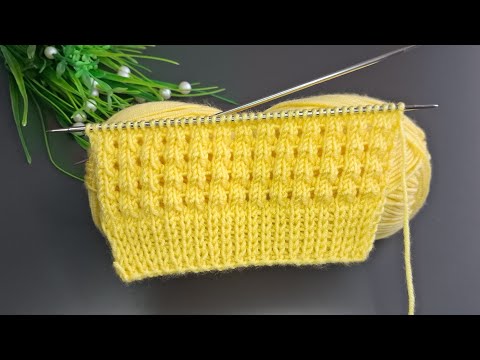 İki şiş kolay örgü yelek, süveter model anlatımı 🧶Eays crochet knitting patterns