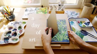 New Sketchbook, New Art Supplies 🍂 Art ASMR °