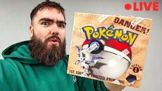 Opening a VINTAGE Fossil Booster Box LIVE! (1st Edition)