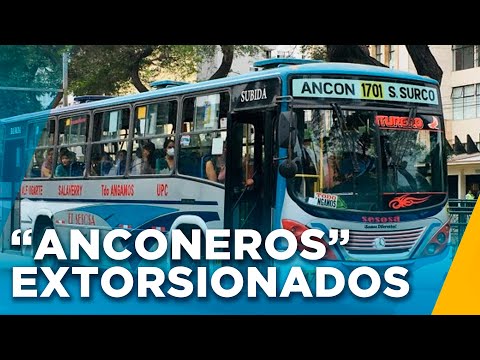 CHOFERES DE BUSES "ANCONEROS" NO TRABAJAN POR EXTORSIÓN: 47 UNIDADES PARALIZADAS