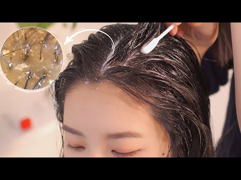 ASMR 시원한 두피 마사지+스케일링+빗질  | Scalp Massage and Scalp Scaling