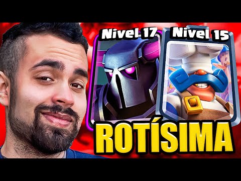 SUBO AL CHEF A NIVEL 15 Y LO COMBINO CON LA PEKKA!!! CLASH ROYALE