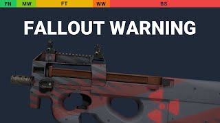 P90 Fallout Warning Wear Preview