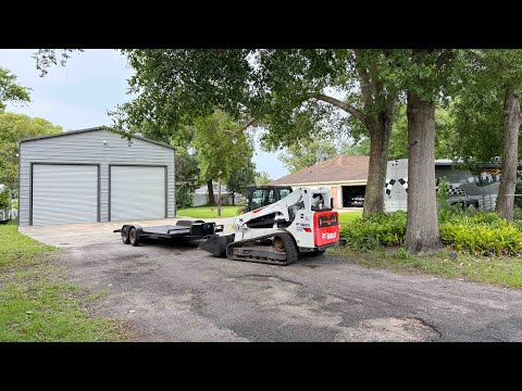 Upgrading an overgrown property and auction equipment. ripping it all up.
