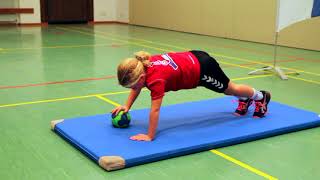 Athletik-Training mit einem Ball