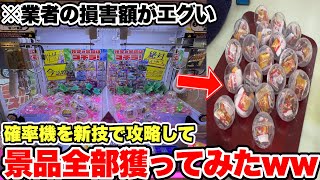 【新技公開】サービスエリアに置かれている確率機を業者にバレるまで乱獲し続けたらいくら儲かるのか!?【クレーンゲーム】