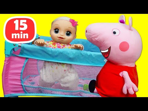 Giochiamo con la bambola Baby Alive e Peppa Pig! Video di giochi per bambini piccoli