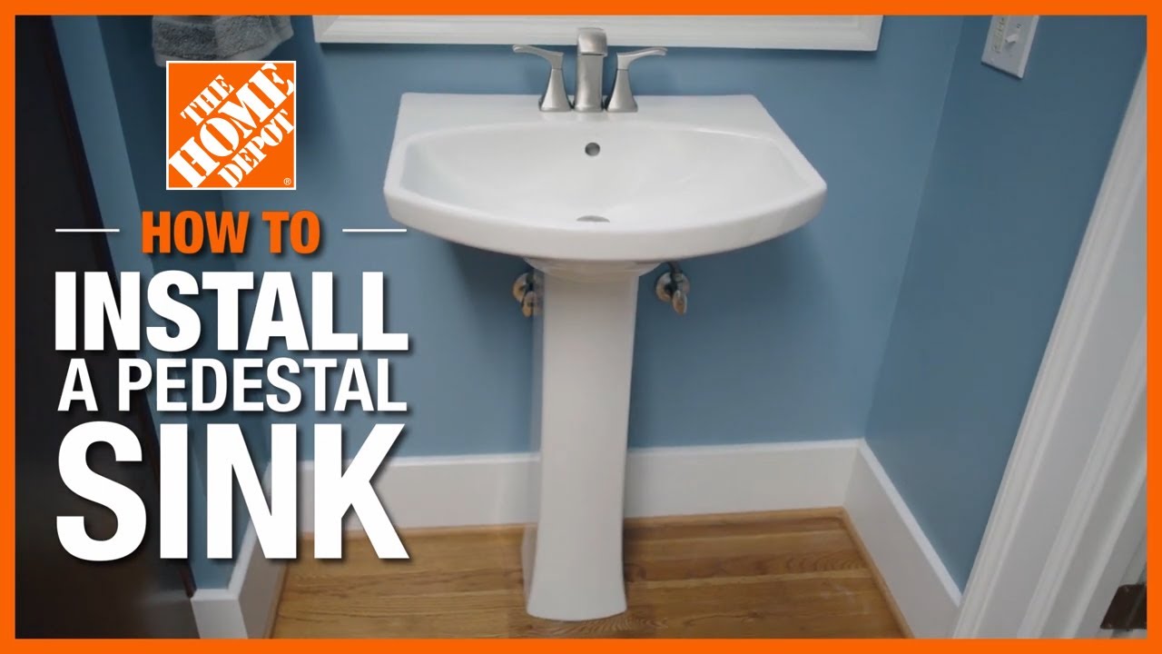 How to Install a Pedestal Sink