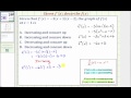 Understanding Derivatives and Concavity