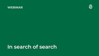 Webinar | In search of search Logo