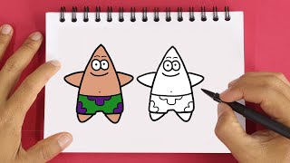 How To Draw PATRICK  Spongebob⭐Coloring and Drawing
