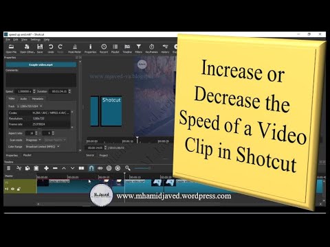 shotcut slow down video