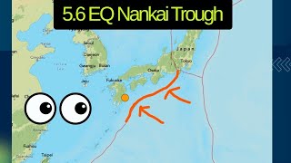 Interesting Earthquake on the Nankai Trough today. Cascadia Tremor counts high. Saturday Night
