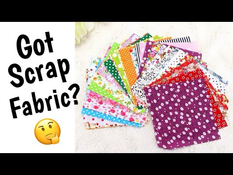 What can you do with your scrap fabric, DO IT IN 10 MINUTES AND USE IT A LOT!