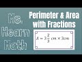 Calculating Area and Perimeter of Rectangles with Fractions