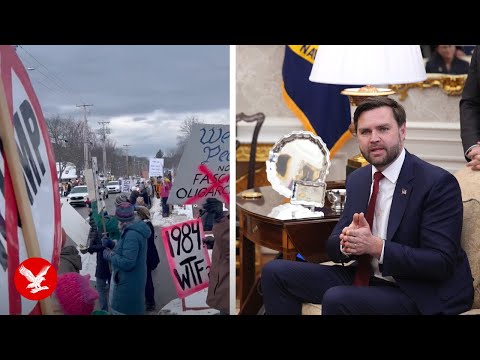 JD Vance protesters line streets of Vermont as vice president takes ski holiday after Zelensky clash