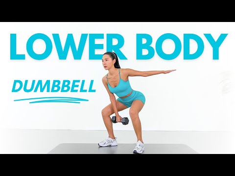 GET TONED LOWER BODY! 20 Min Dumbbell Workout 🔥Booty & LegsㅣNo Repeat, No Jumping, Home Workout