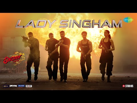 Lady Singham-Singham Again|Ajay,Akshay,Ranveer,Kareena,Deepika,Tiger,Ravi Basrur,Kumaar,Rohit Shetty