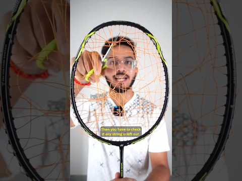 This is why we cut broken strings right away 🏸 #badmintonstring